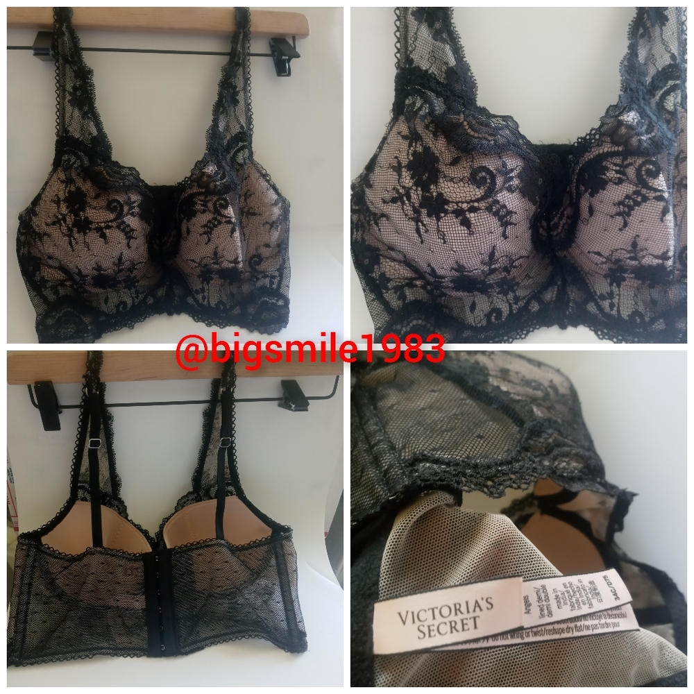 VICTORIA'S SECRET DREAM ANGELS LINED DEMI BRA 34C